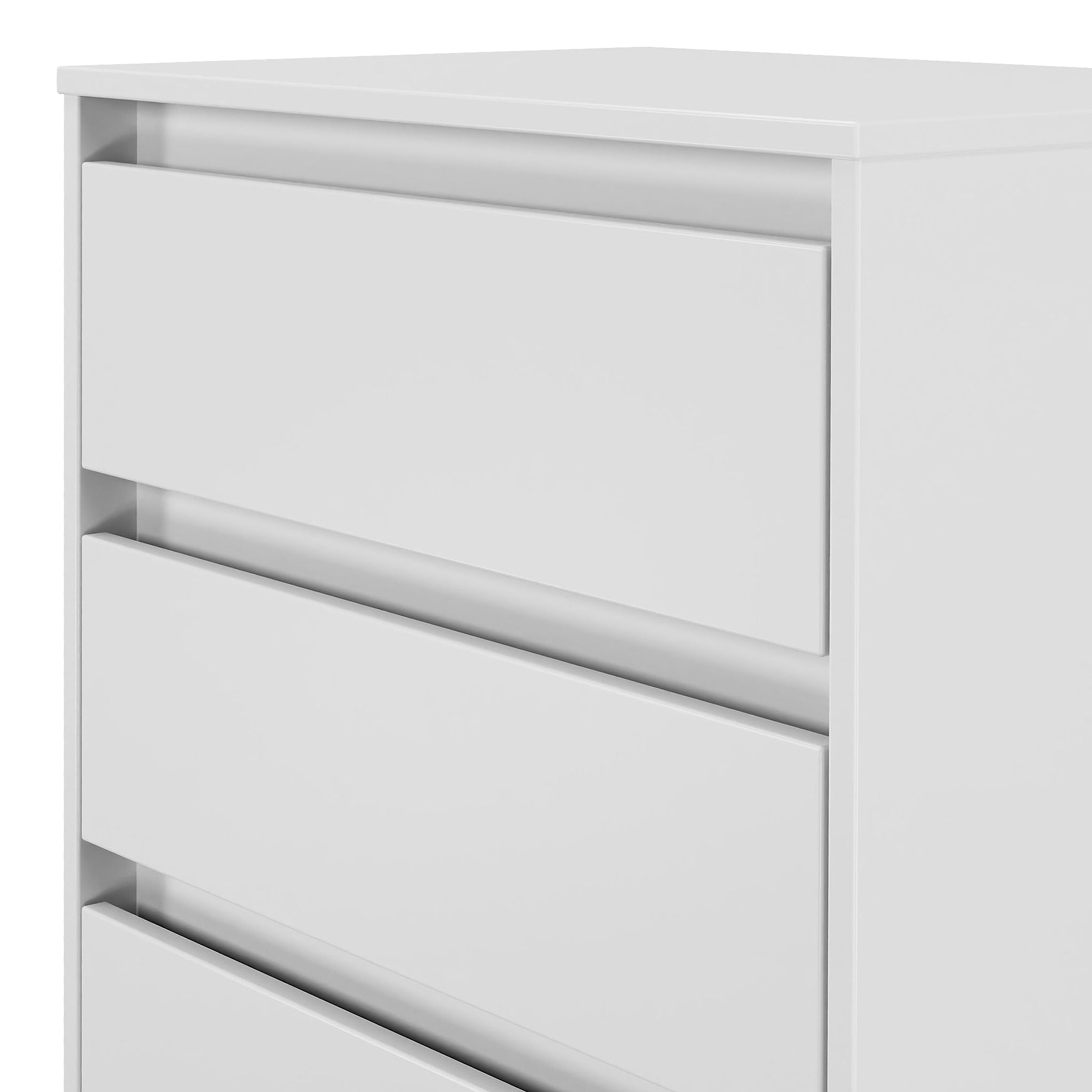 Axton 3 Drawer Compact Chest White Matt from Roseland Furniture
