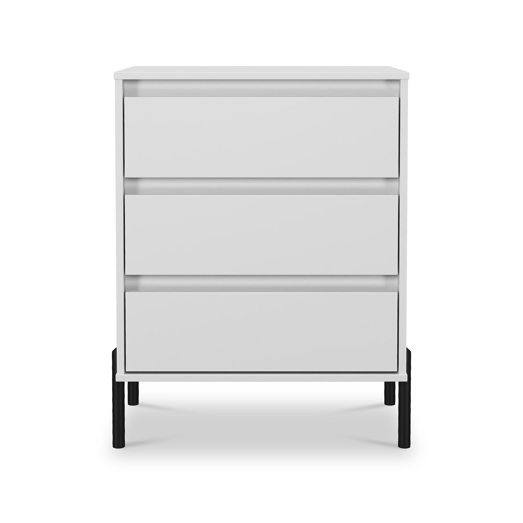 Axton 3 Drawer Compact Chest White Matt from Roseland Furniture