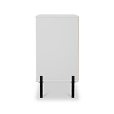 Axton 3 Drawer Compact Chest White Matt from Roseland Furniture