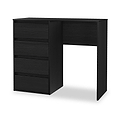 Axton 4 Drawer Dressing Table Black Ash from Roseland Furniture