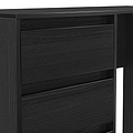 Axton 4 Drawer Dressing Table Black Ash from Roseland Furniture