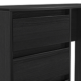 Axton 4 Drawer Dressing Table Black Ash from Roseland Furniture