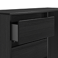 Axton 4 Drawer Dressing Table Black Ash from Roseland Furniture