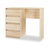 Axton 4 Drawer Dressing Table Oak from Roseland Furniture