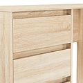 Axton 4 Drawer Dressing Table Oak from Roseland Furniture