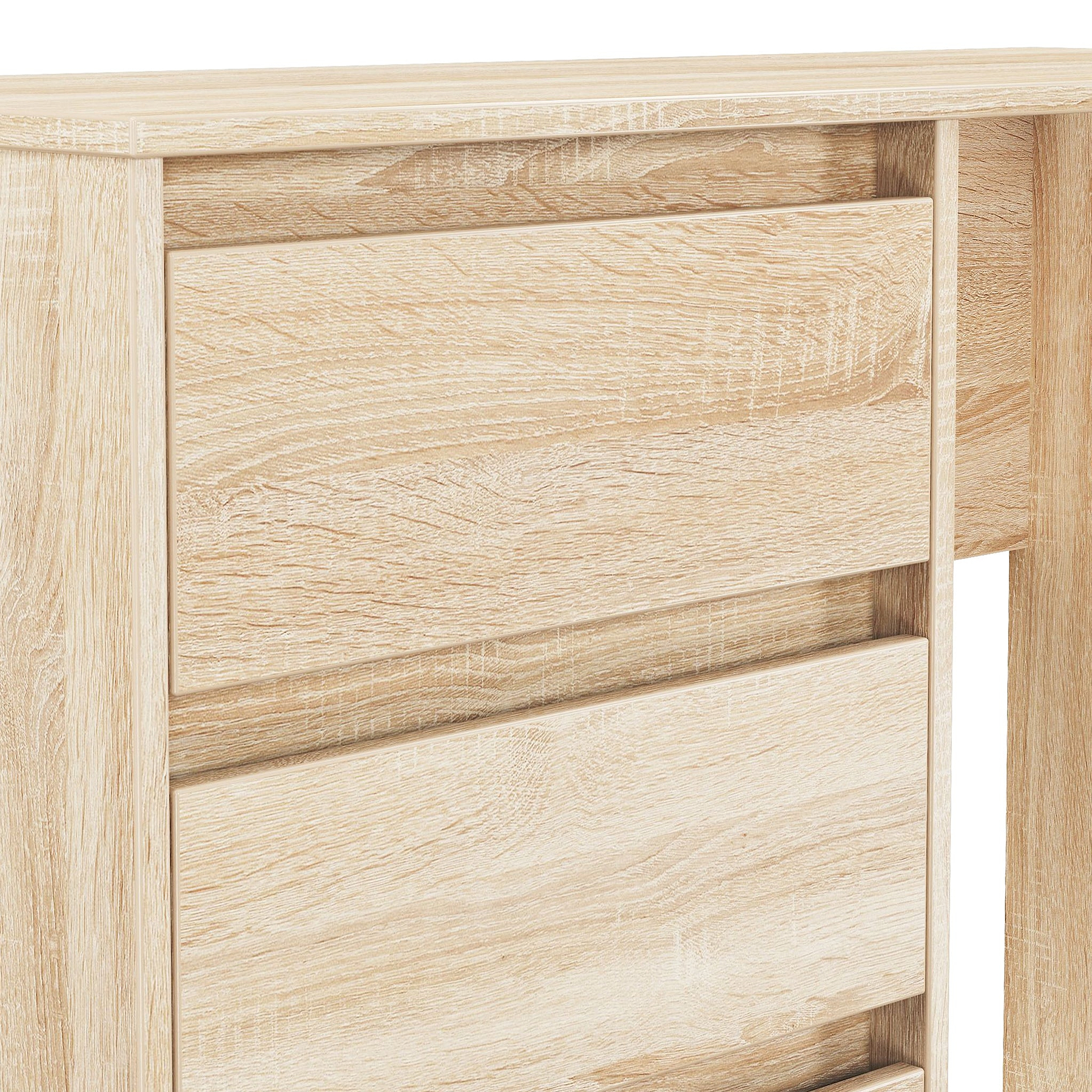Axton 4 Drawer Dressing Table Oak from Roseland Furniture