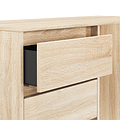 Axton 4 Drawer Dressing Table Oak from Roseland Furniture