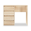 Axton 4 Drawer Dressing Table Oak from Roseland Furniture