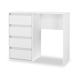 Axton 4 Drawer Dressing Table White Matt from Roseland Furniture