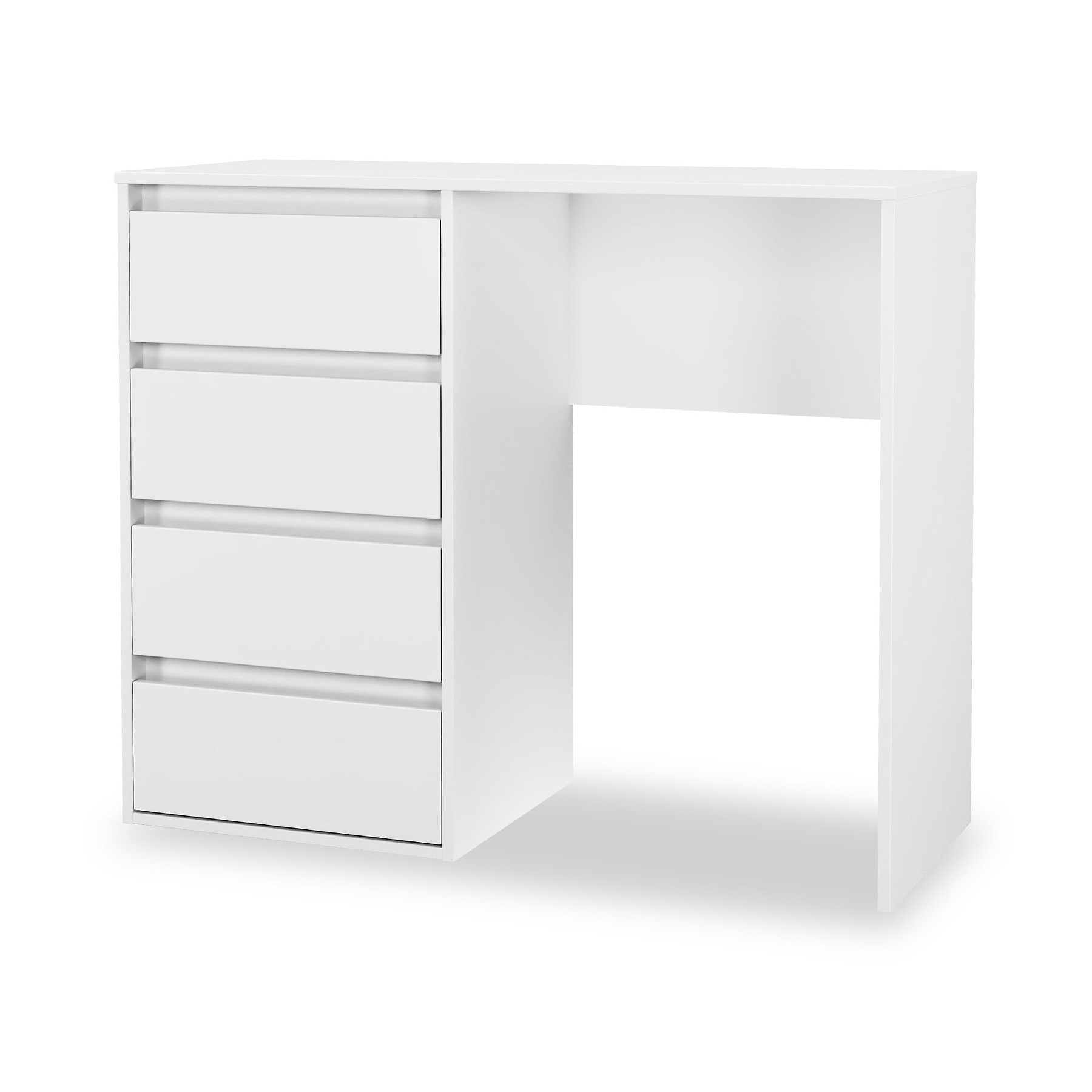 Axton 4 Drawer Dressing Table White Matt from Roseland Furniture