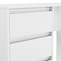 Axton 4 Drawer Dressing Table White Matt from Roseland Furniture