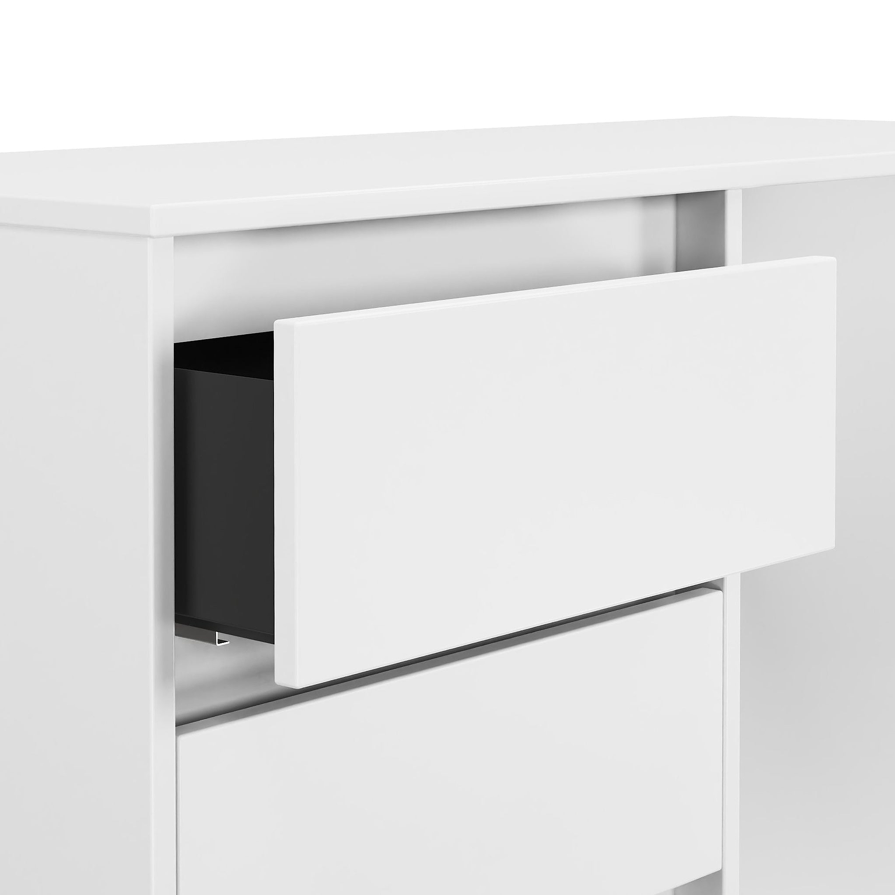 Axton 4 Drawer Dressing Table White Matt from Roseland Furniture
