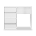 Axton 4 Drawer Dressing Table White Matt from Roseland Furniture