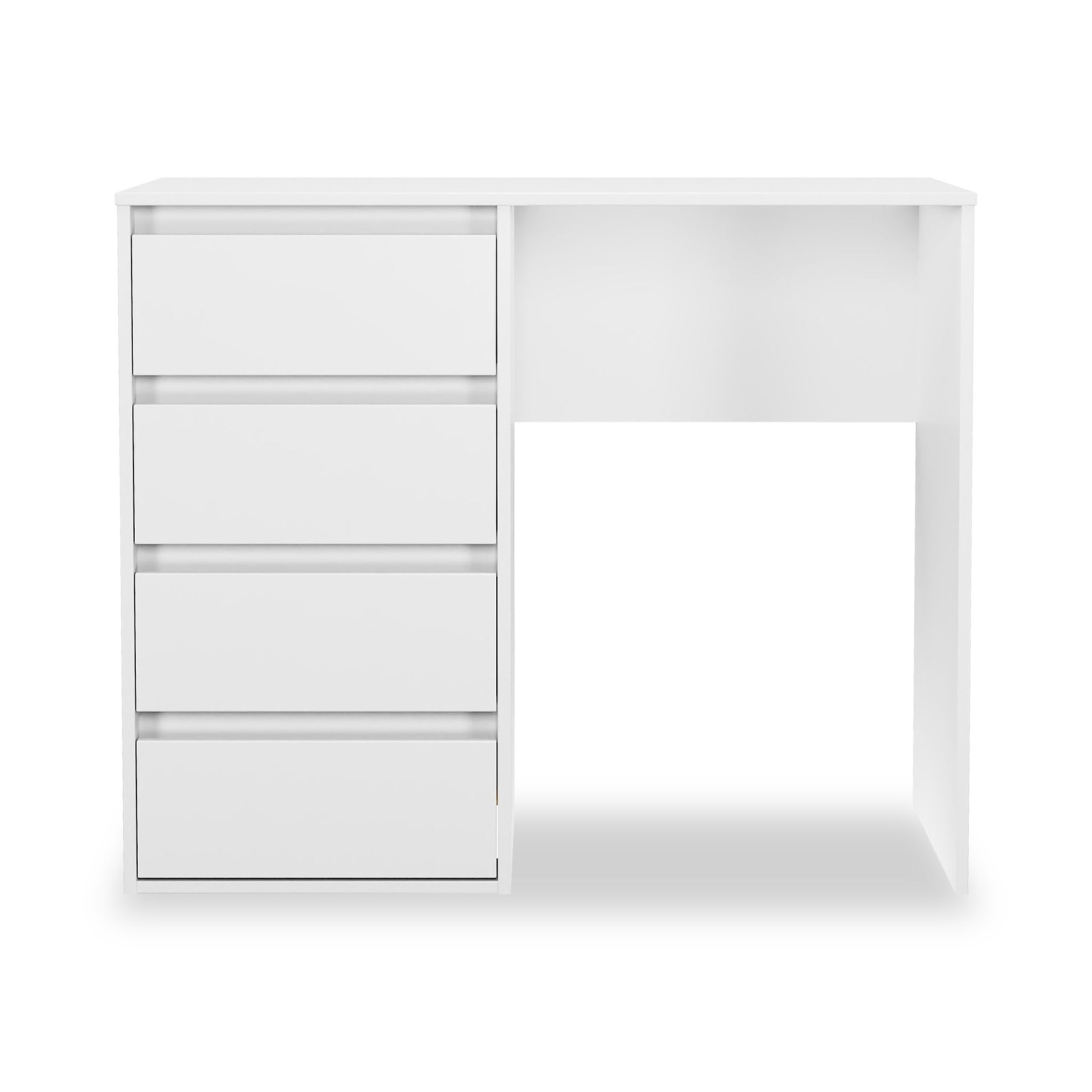Axton 4 Drawer Dressing Table White Matt from Roseland Furniture
