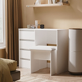 Axton 4 Drawer Dressing Table White Matt from Roseland Furniture