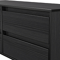 Axton 4 Drawer Low Storage Unit Black Ash from Roseland Furniture