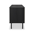 Axton 4 Drawer Low Storage Unit Black Ash from Roseland Furniture