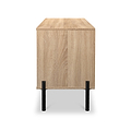 Axton 4 Drawer Low Storage Unit Oak from Roseland Furniture