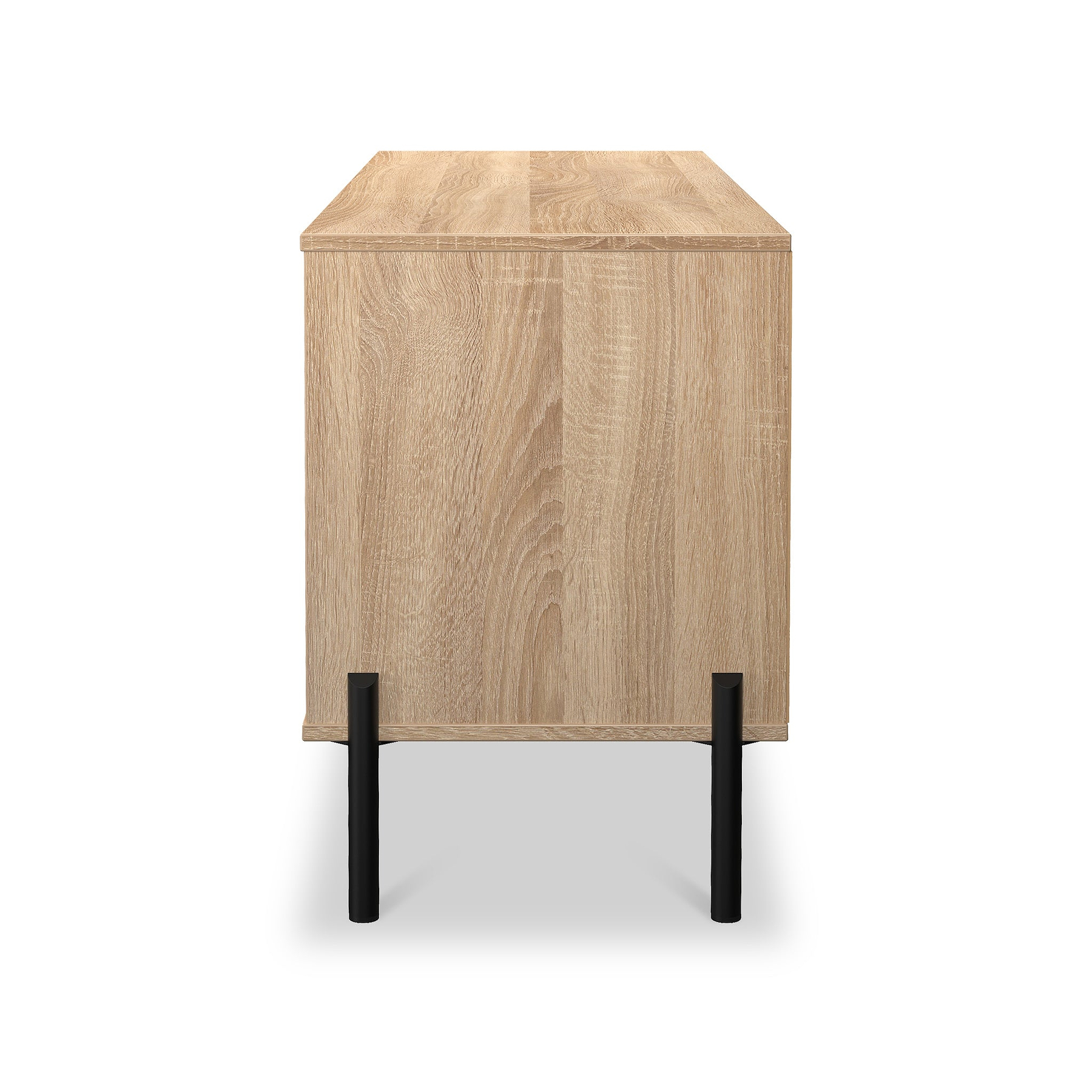 Axton 4 Drawer Low Storage Unit Oak from Roseland Furniture