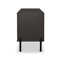 Axton 4 Drawer Low Storage Unit Oak Graphite from Roseland Furniture