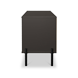 Axton 4 Drawer Low Storage Unit Oak Graphite from Roseland Furniture