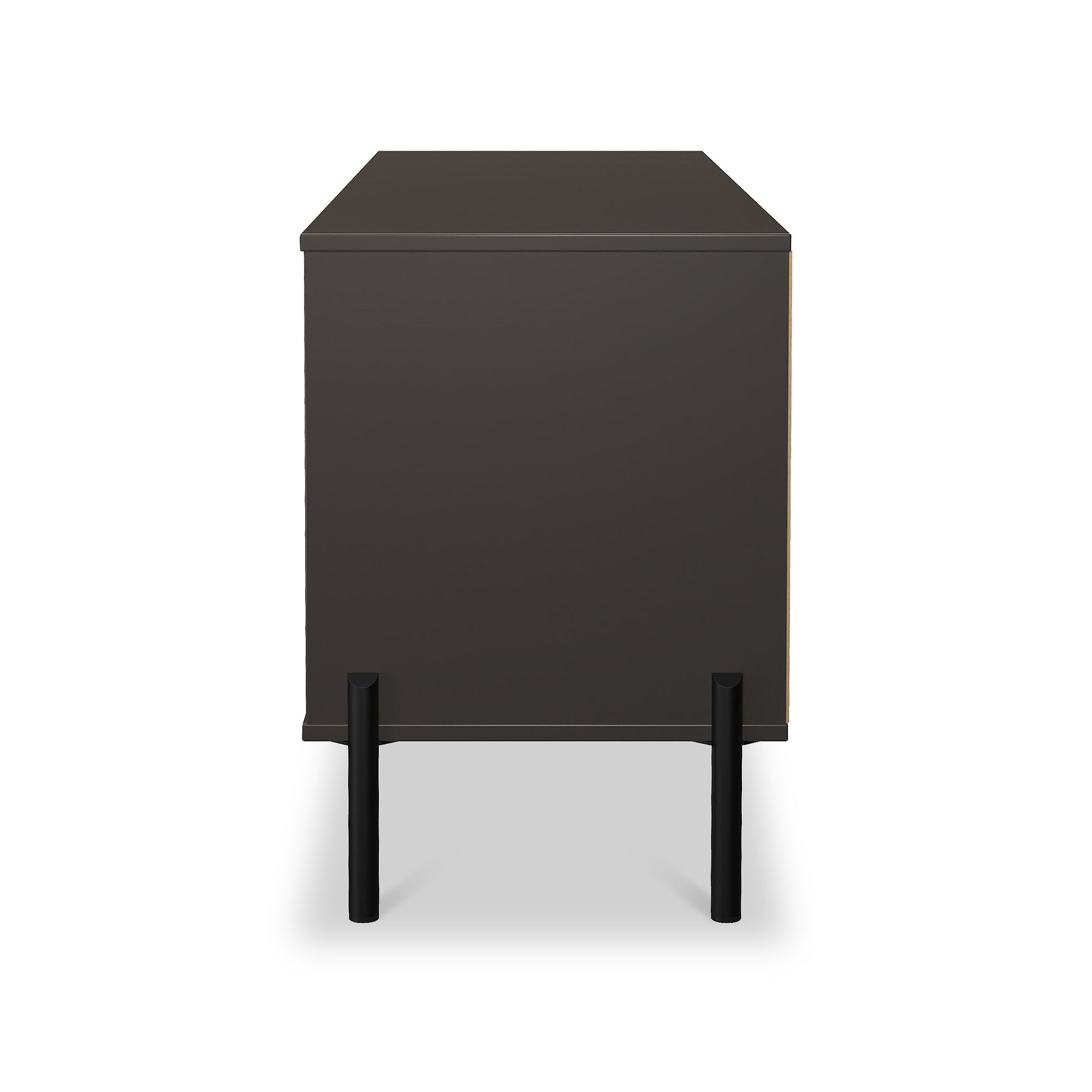 Axton 4 Drawer Low Storage Unit Oak Graphite from Roseland Furniture