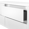 Axton 4 Drawer Low Storage Unit White Matt from Roseland Furniture