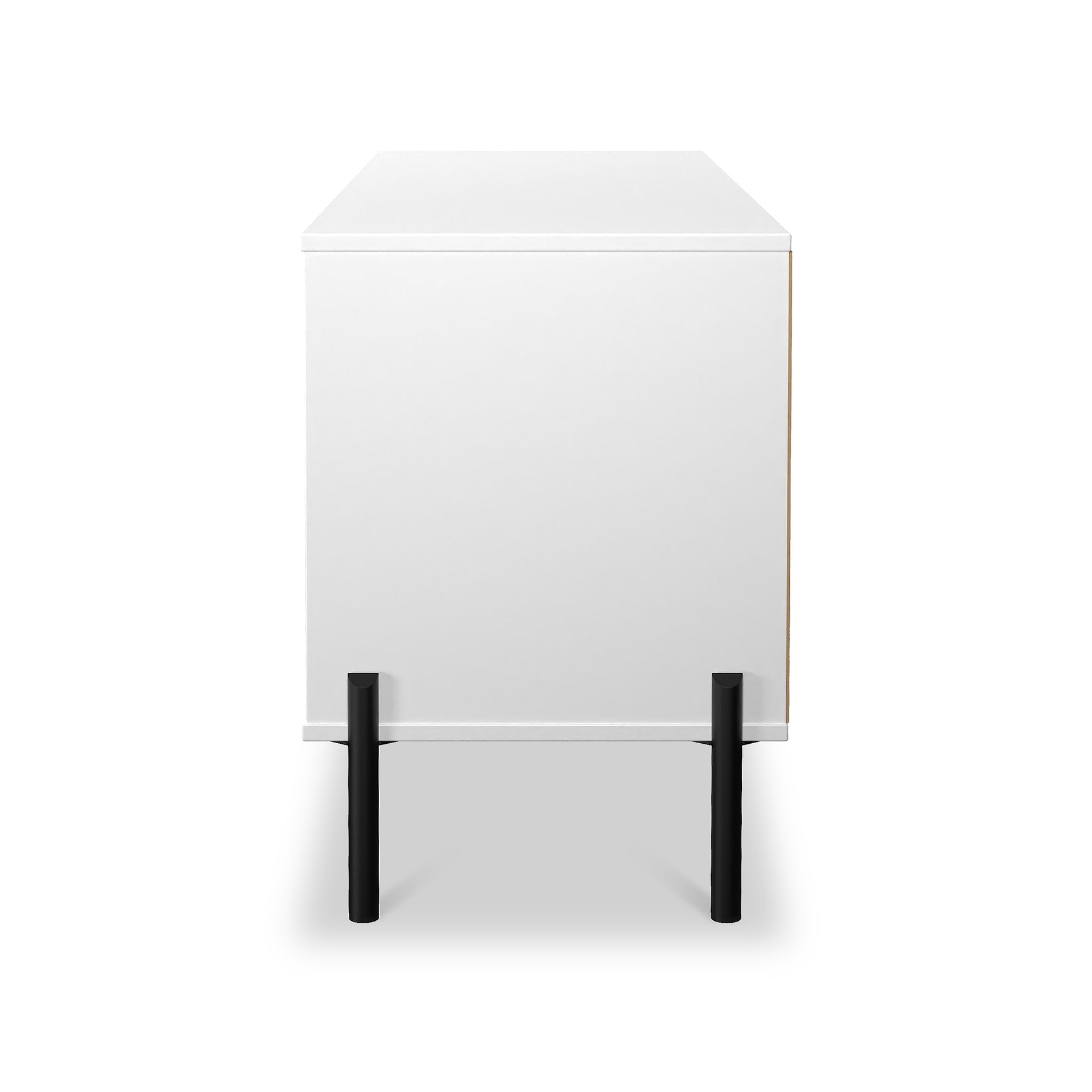 Axton 4 Drawer Low Storage Unit White Matt from Roseland Furniture