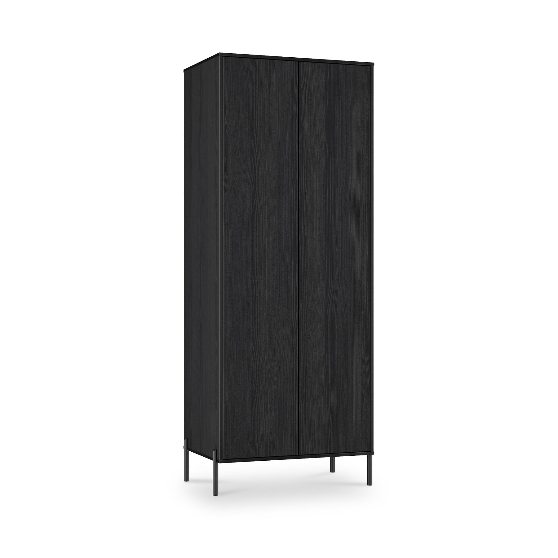 Axton Double Wardrobe Black Ash from Roseland Furniture