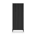 Axton Double Wardrobe Black Ash from Roseland Furniture