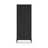 Axton Double Wardrobe Black Ash from Roseland Furniture