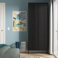 Axton Double Wardrobe Black Ash from Roseland Furniture