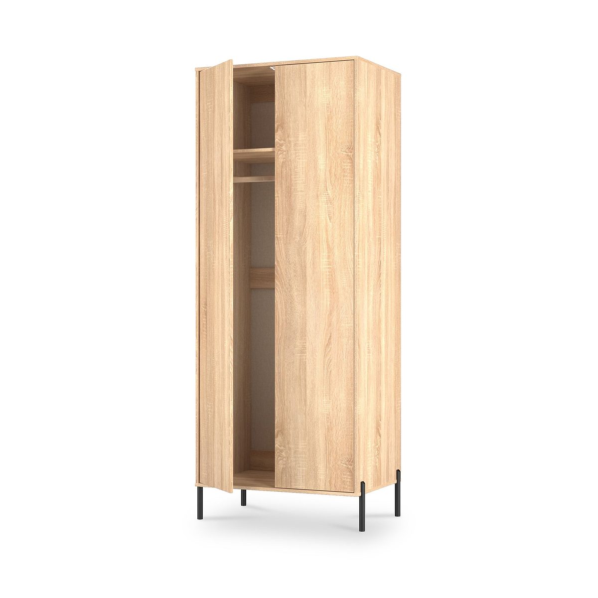 Axton Double Wardrobe Oak from Roseland Furniture