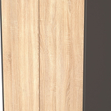 Axton Double Wardrobe Oak Graphite from Roseland Furniture