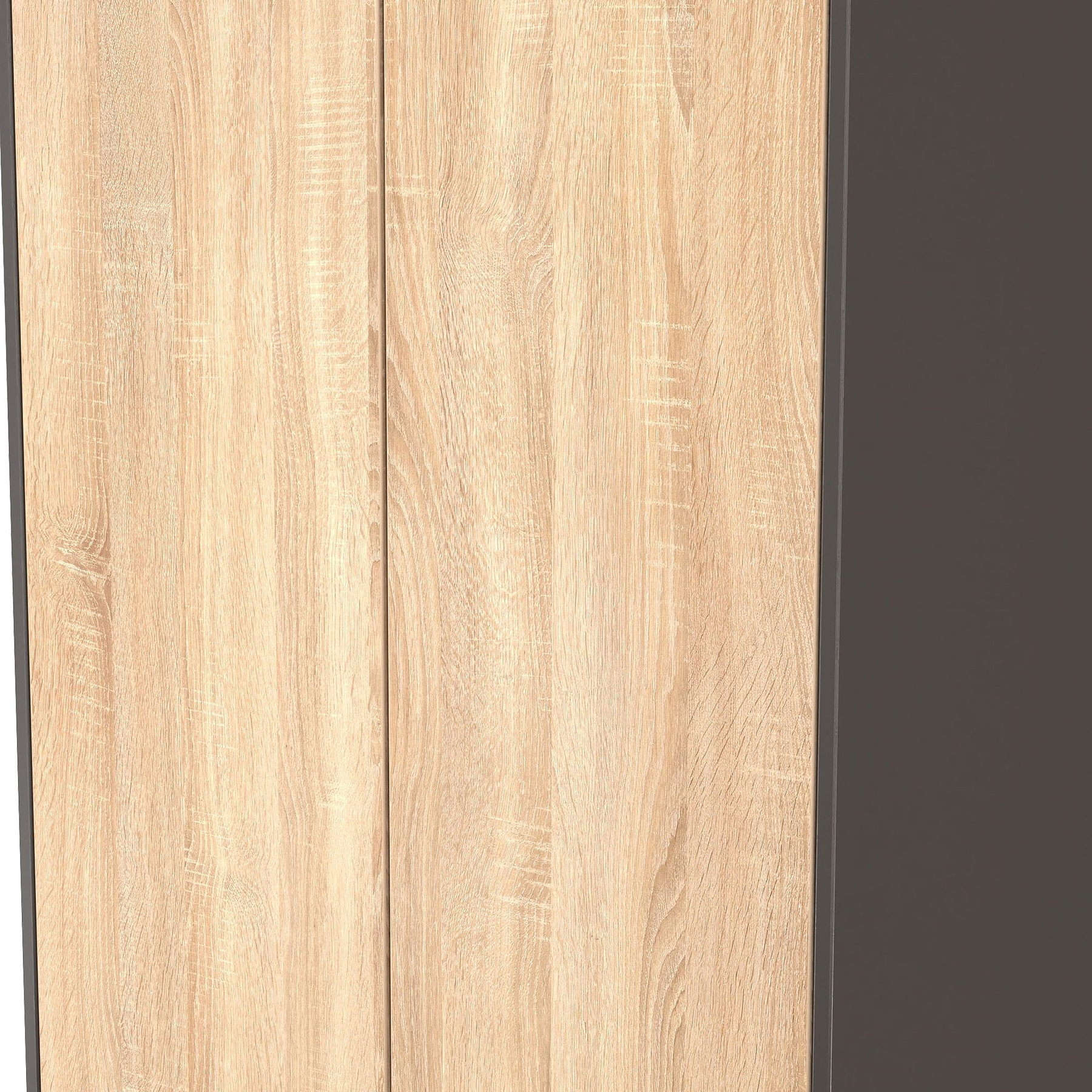 Axton Double Wardrobe Oak Graphite from Roseland Furniture
