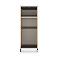 Axton Double Wardrobe Oak Graphite from Roseland Furniture