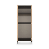 Axton Double Wardrobe Oak Graphite from Roseland Furniture