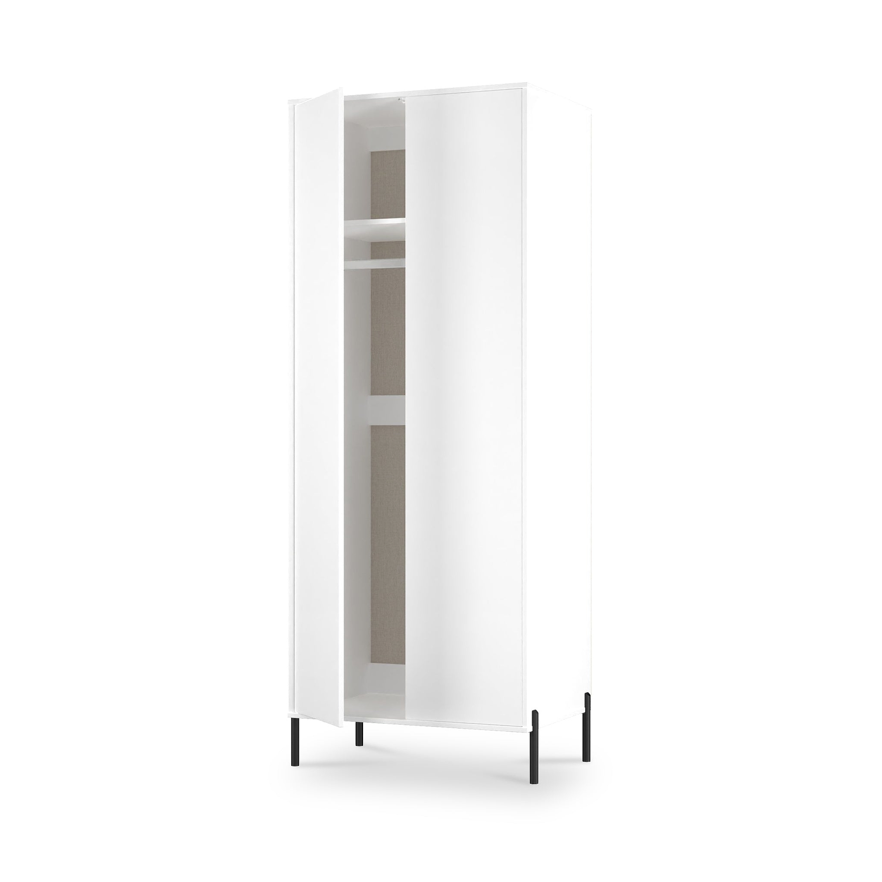 Axton Double Wardrobe White Matt from Roseland Furniture