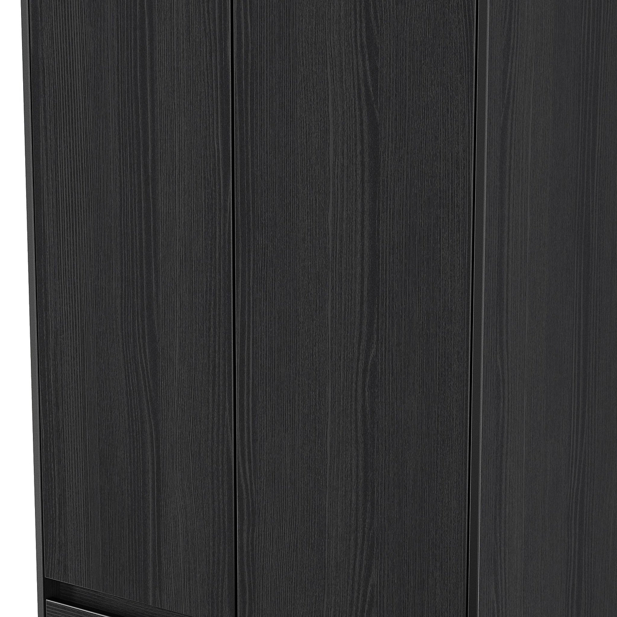 Axton Double Wardrobe 2 Drawers Black Ash from Roseland Furniture