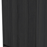 Axton Double Wardrobe 2 Drawers Black Ash from Roseland Furniture