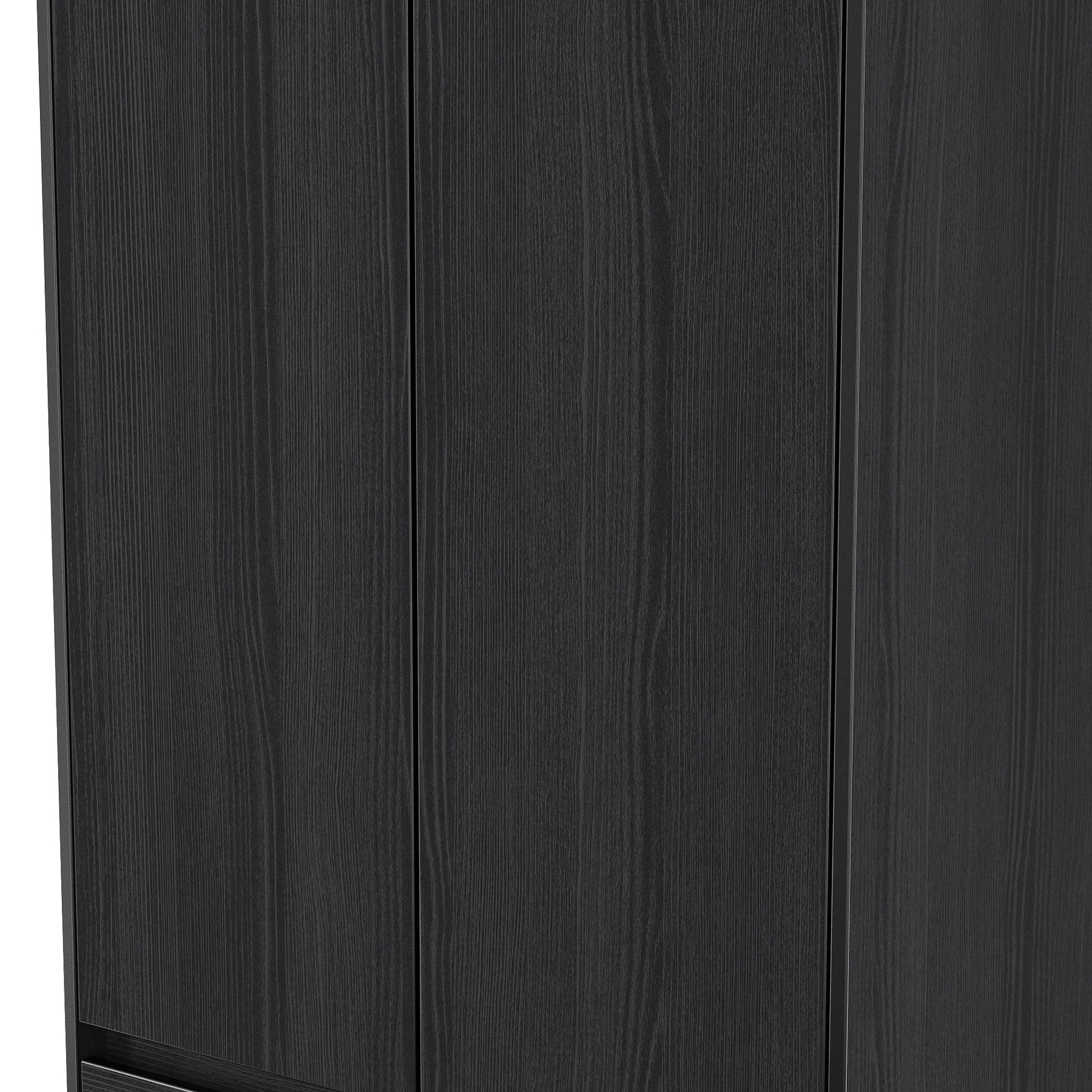 Axton Double Wardrobe 2 Drawers Black Ash from Roseland Furniture