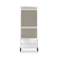 Axton Double Wardrobe 2 Drawers White Matt from Roseland Furniture
