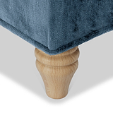 Arthur Navy Blue Corner Sofa from Roseland Furniture