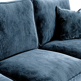 Arthur Navy Blue 2 Seater Sofa from Roseland Furniture