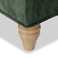 Arthur Moss Green turned wooden foot close up