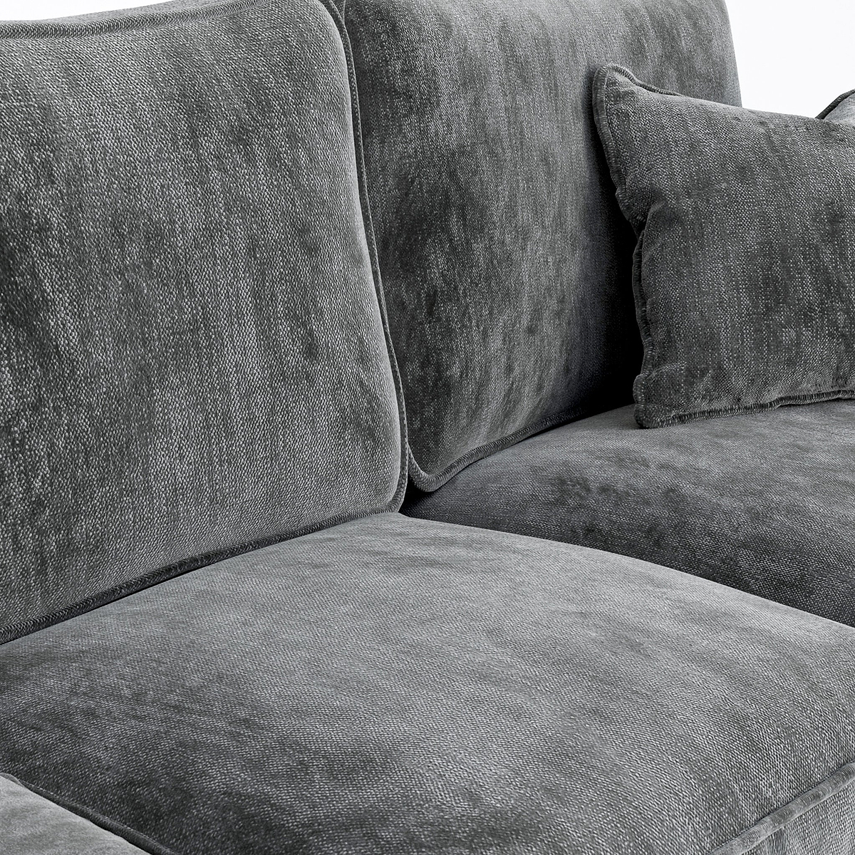 Arthur Charcoal Corner Sofa from Roseland Furniture