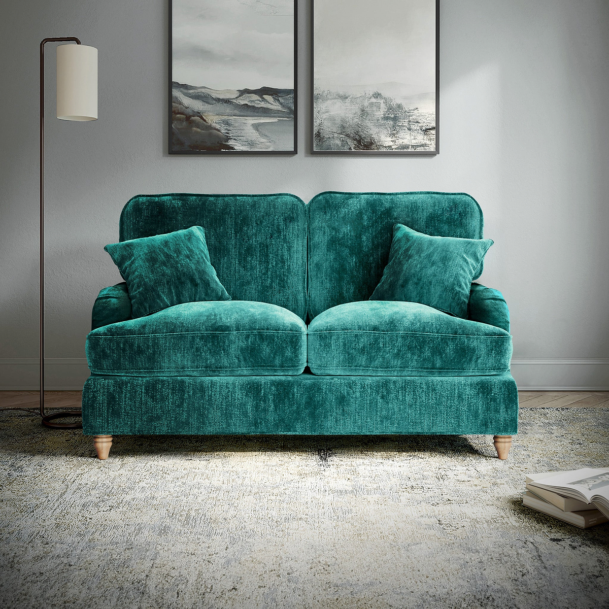 Arthur Emerald Green 2 Seater Sofa from Roseland Furniture