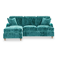 Arthur Emerald Green LH Chaise Sofa from Roseland Furniture