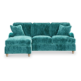 Arthur Emerald Green LH Chaise Sofa from Roseland Furniture