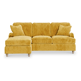 Arthur Gold LH Chaise Sofa from Roseland Furniture